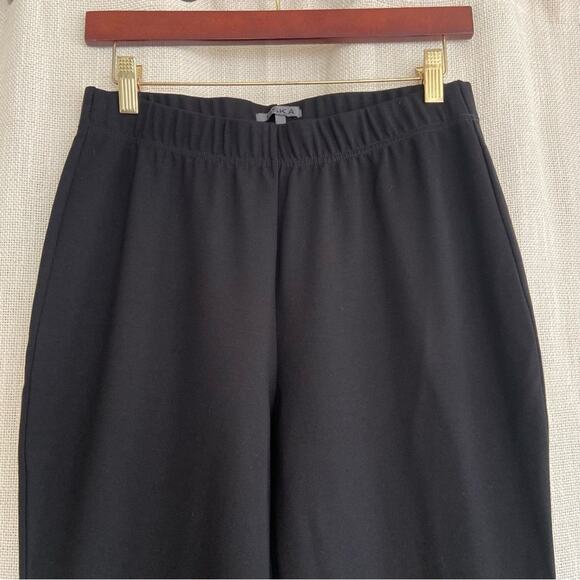 Oska Black Pull On Pants Straight Leg High Rise Trousers Size 1 (US 6/8) - Picture 3 of 11